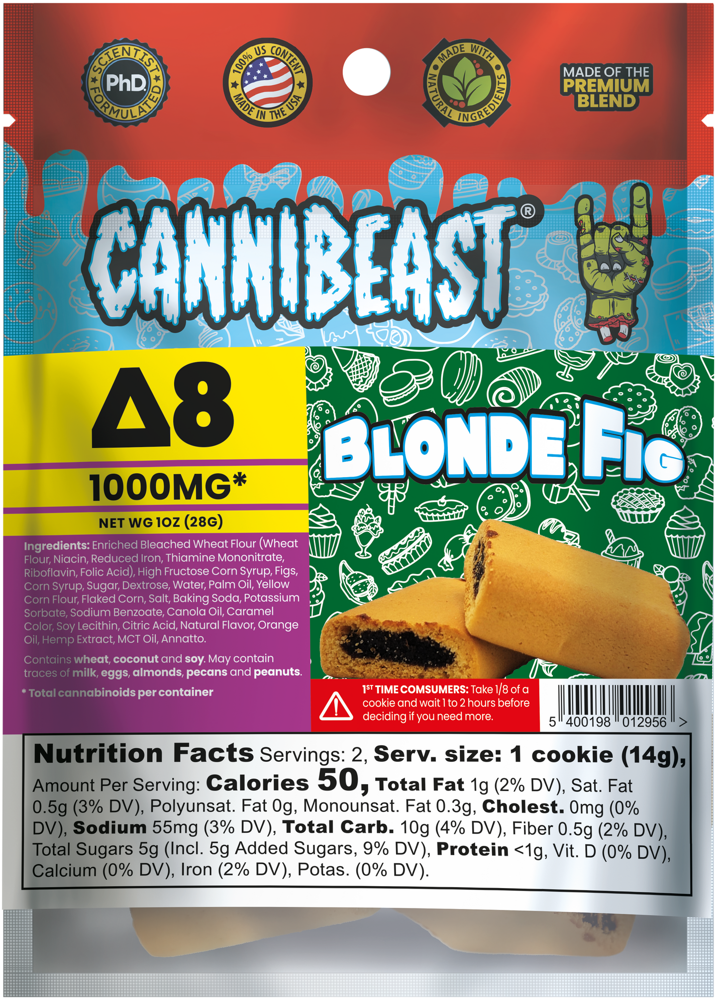 Cannibeast D8 Edibles 1000mg