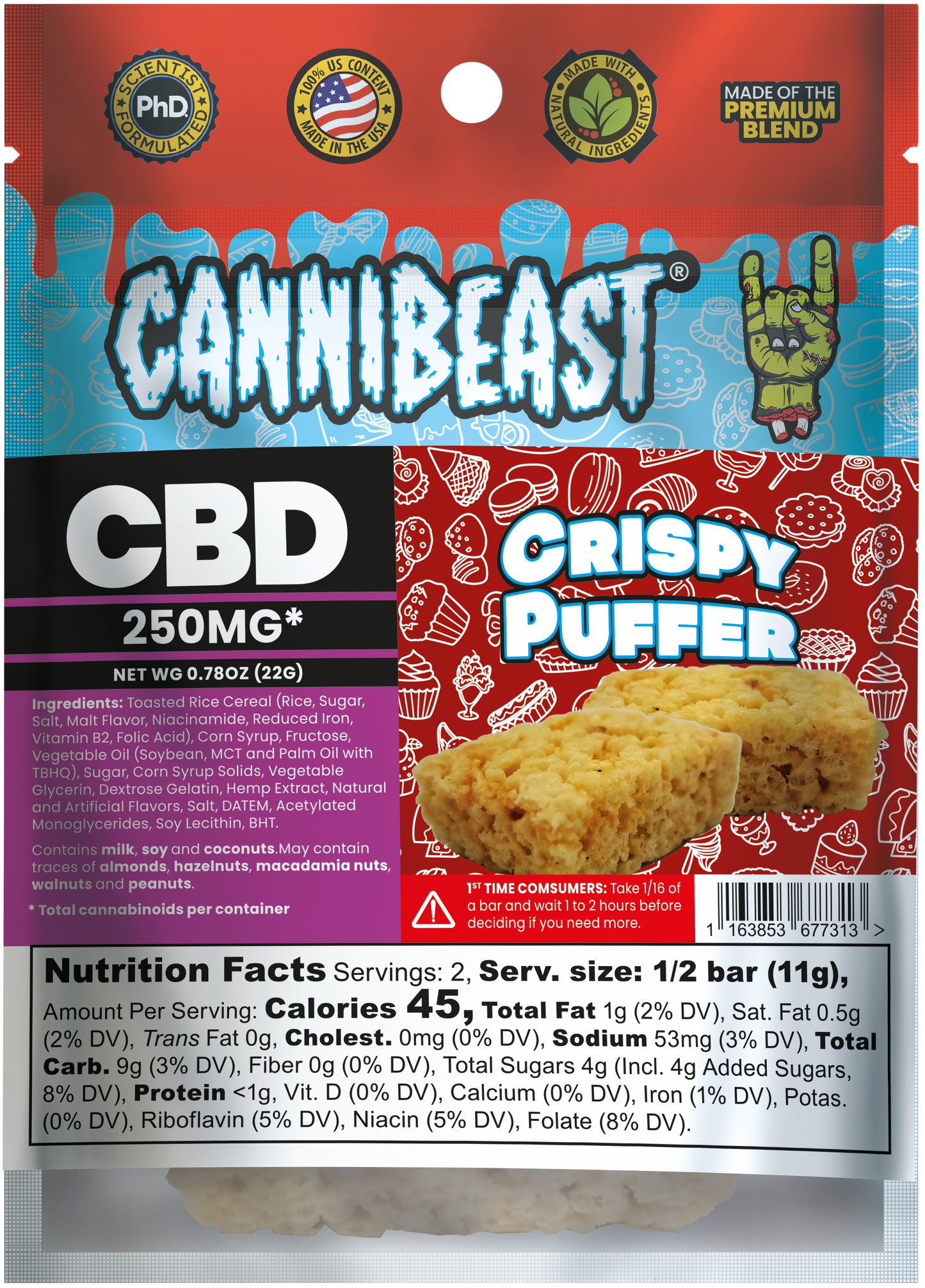 Cannibeast CBD Edibles 250mg