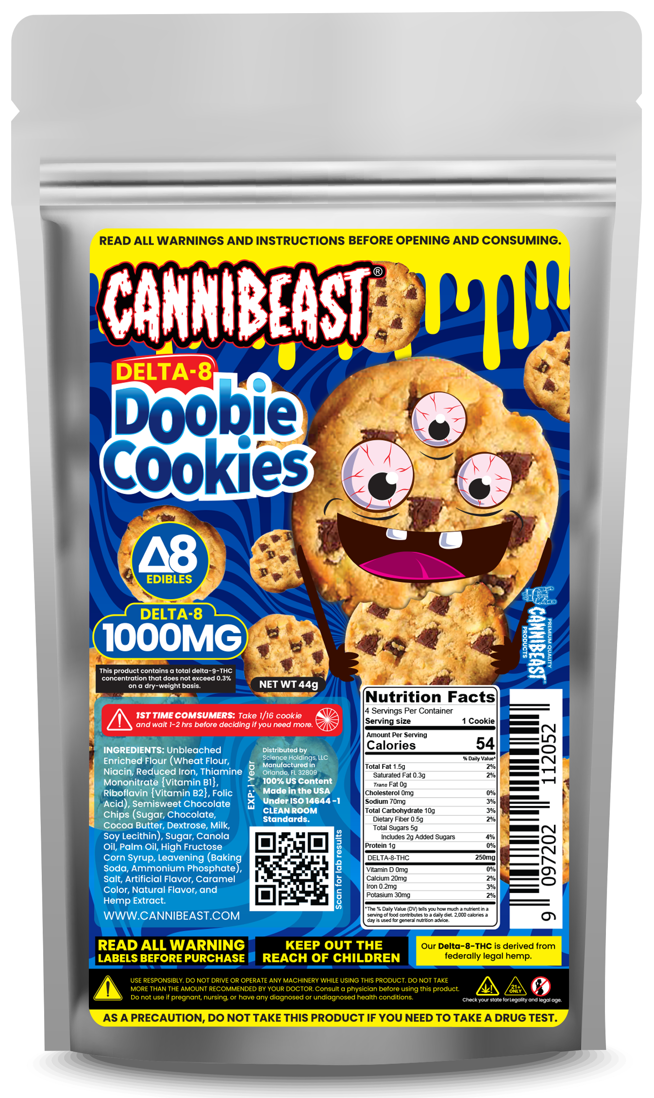 Cannibeast D8 Edibles 1000mg