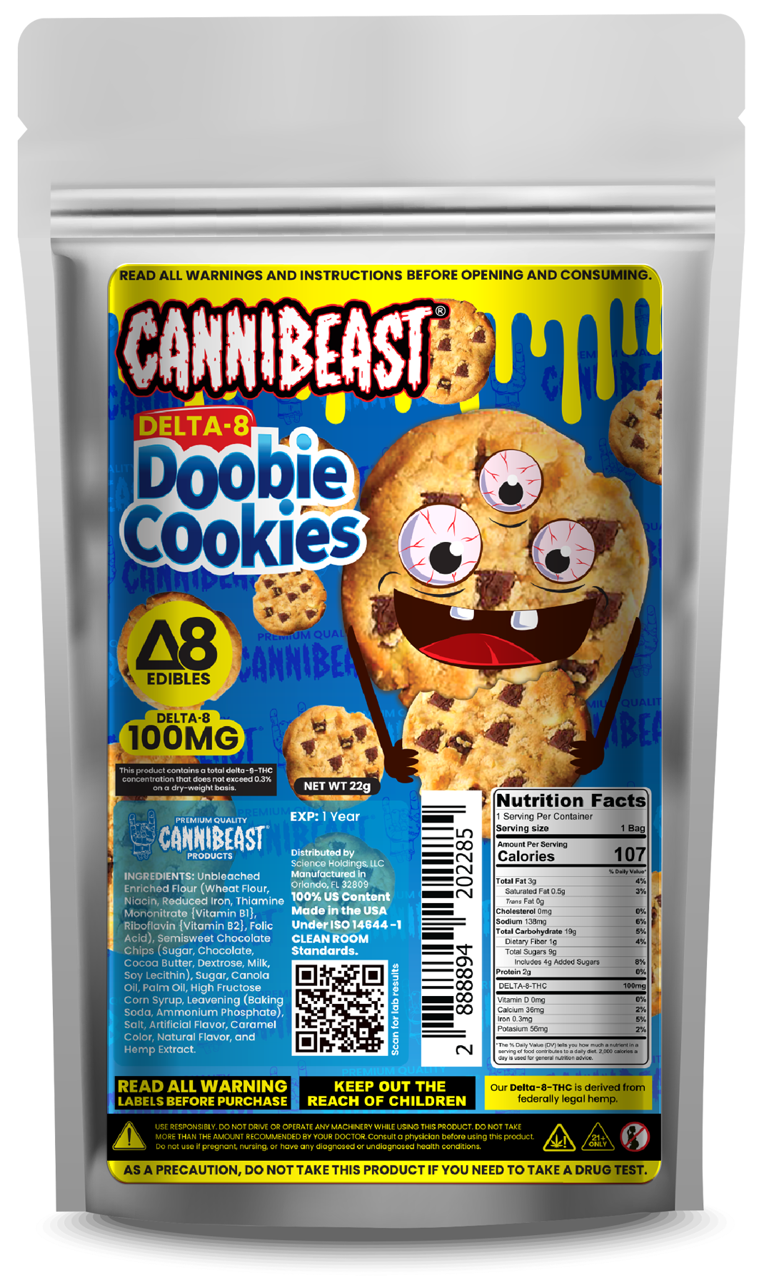 Cannibeast D8 Edibles 100mg