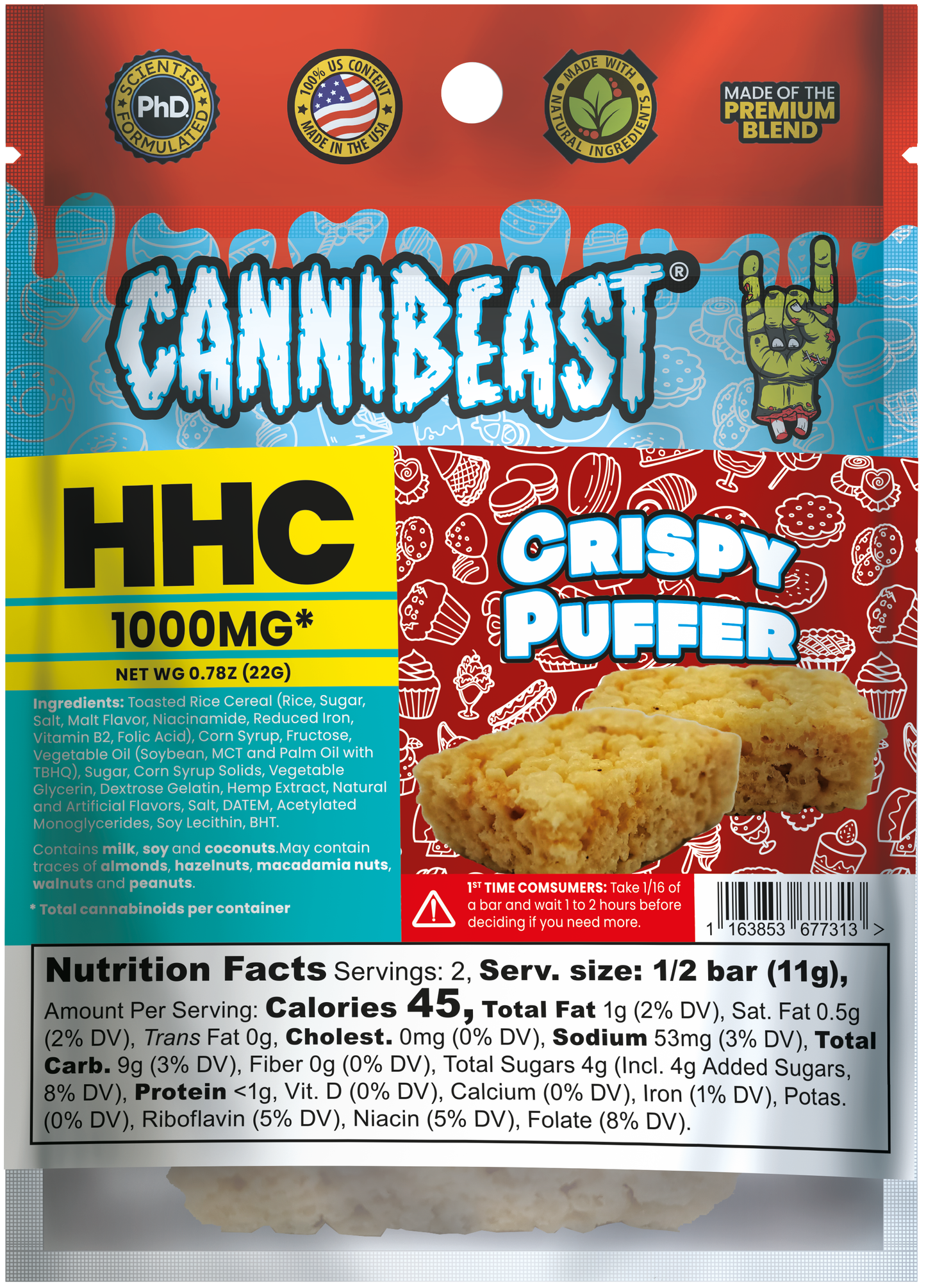 Cannibeast HHC Edibles 1000mg