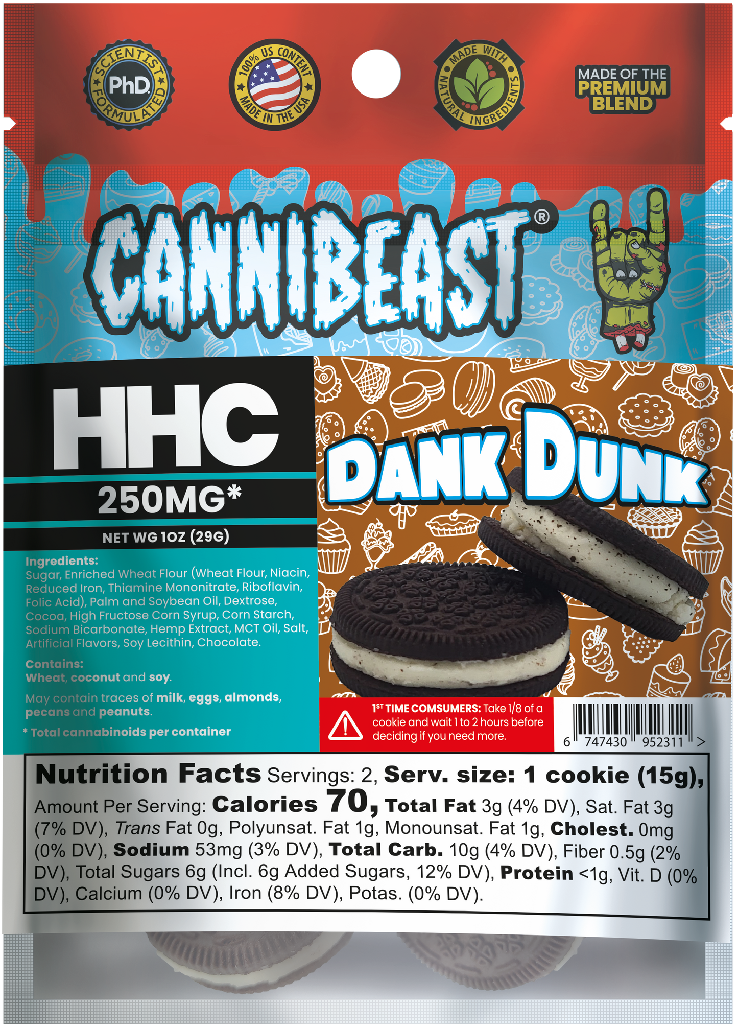 Cannibeast HHC Edibles 250mg