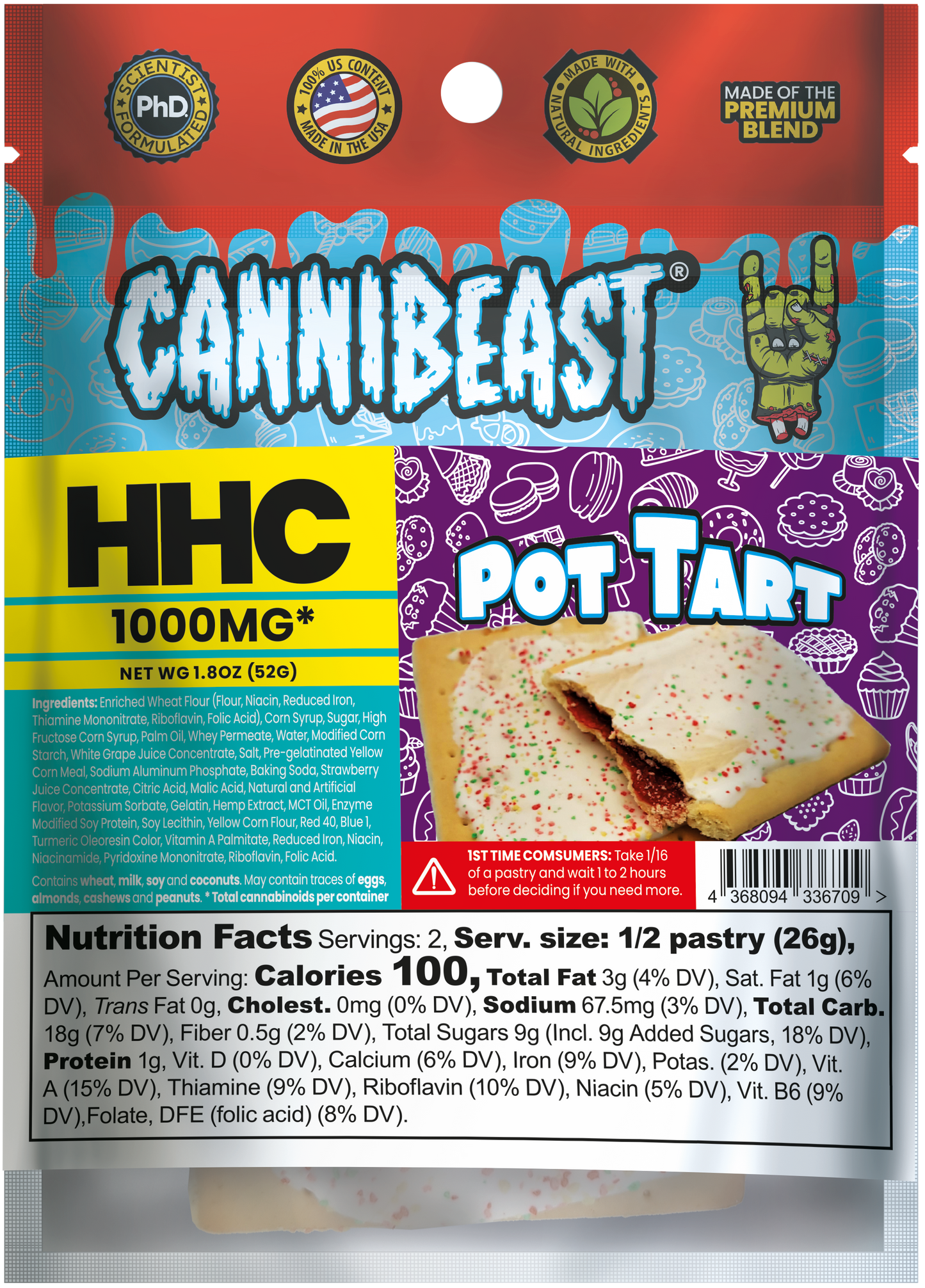 Cannibeast HHC Edibles 1000mg